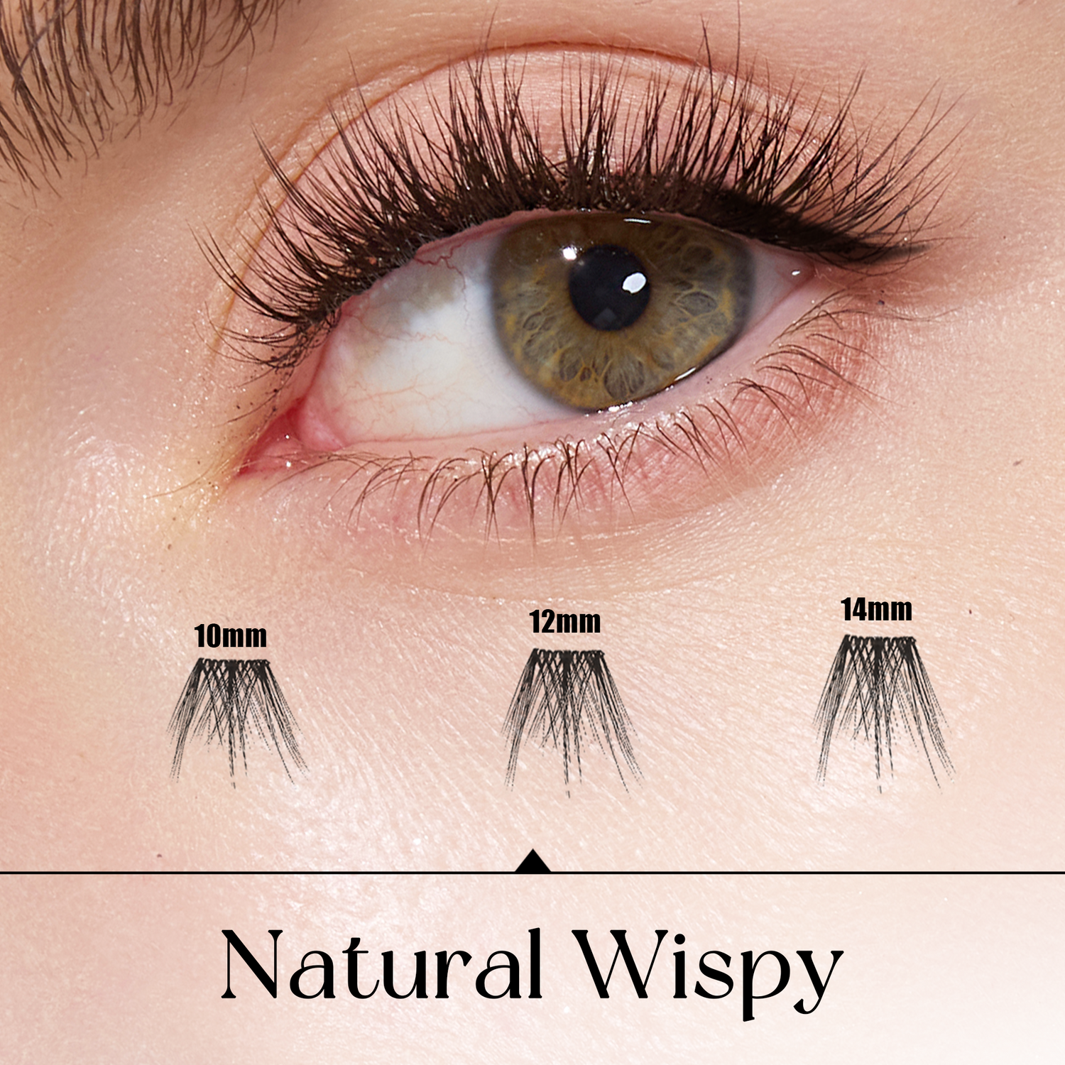 Natural Wispy Effortless Beauty Self-Adhesive Lash Kit For Flight Attendants