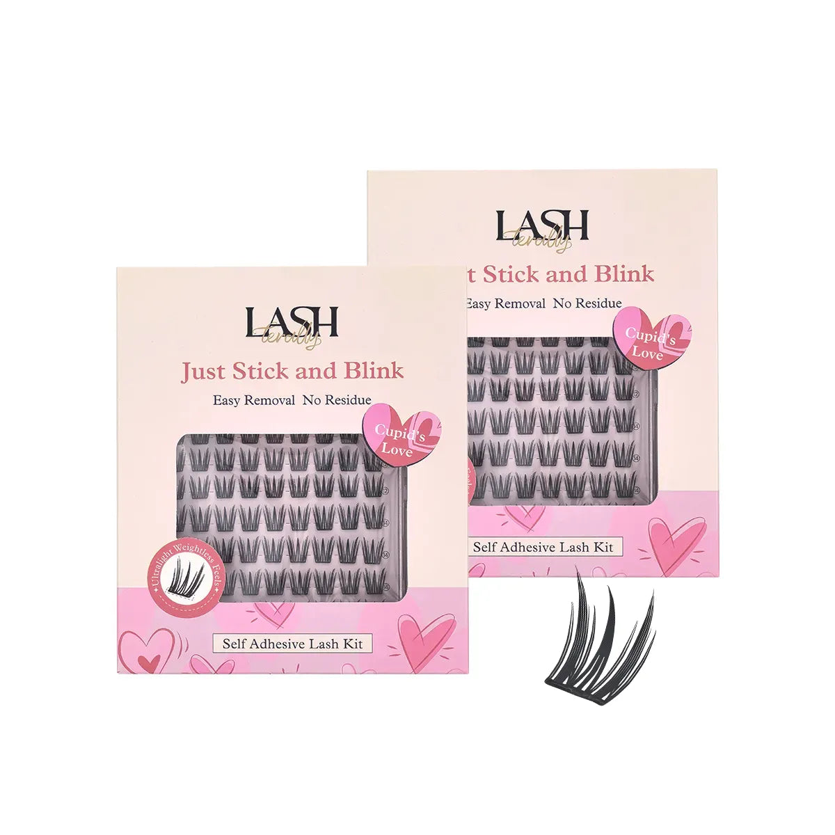Cupid's Love Ultra-lightweight Self-Adhesive Lash Kit 2-Piece Bundle