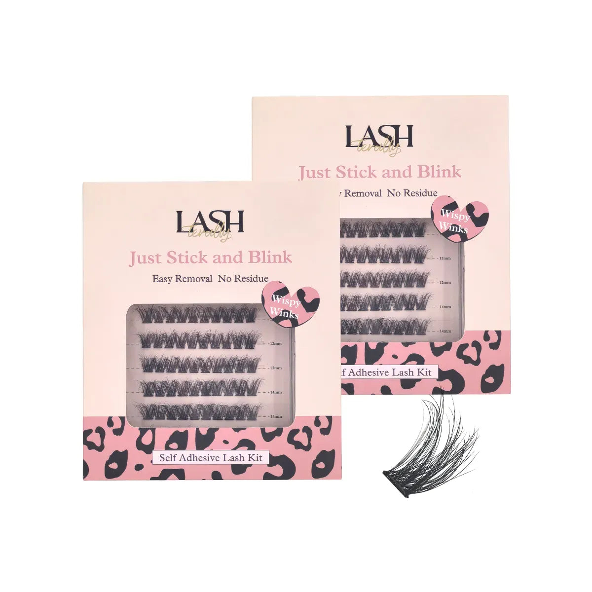 Wispy Winks Fluffy 5D Self-Adhesive Lash Kit 2-Piece Bundle