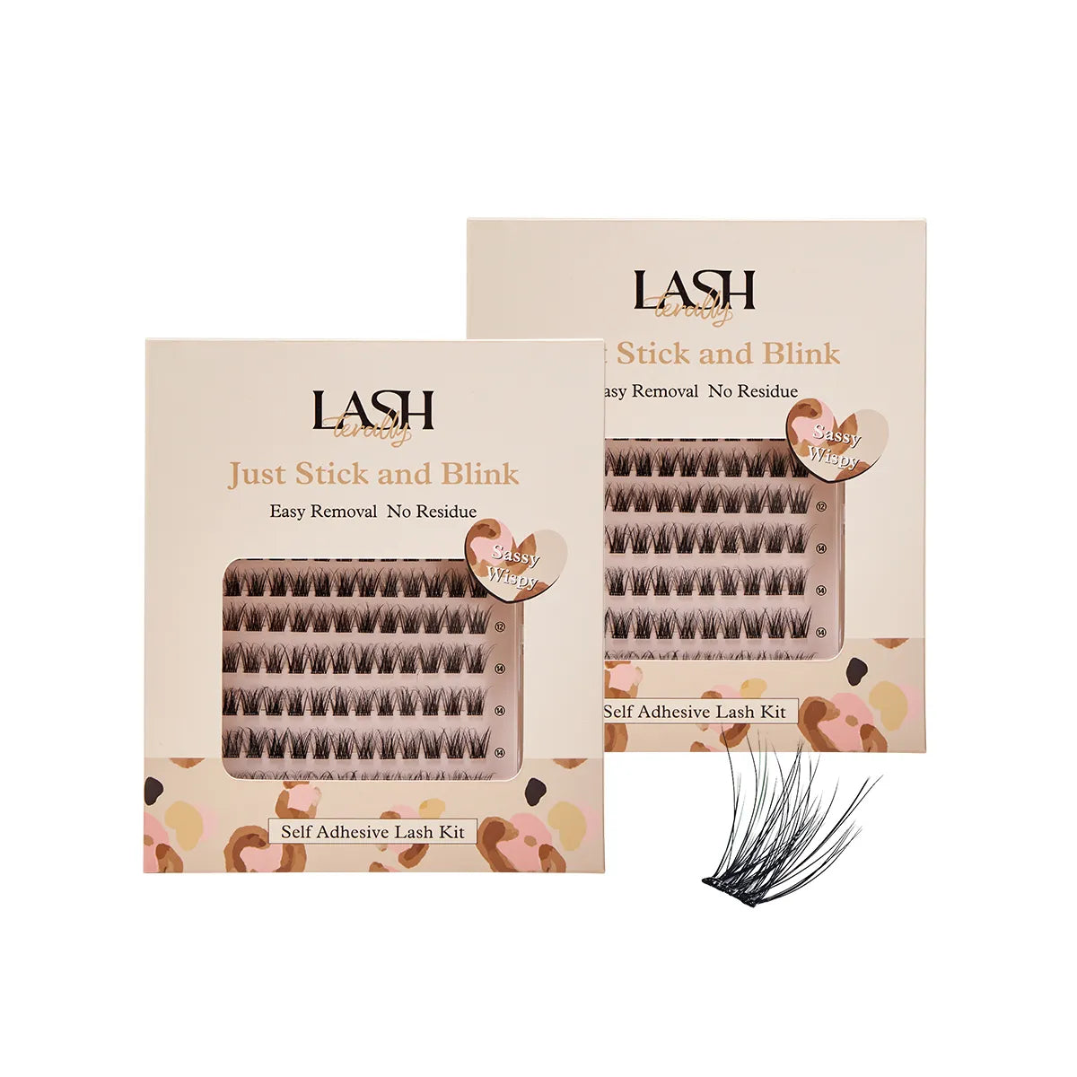 Sassy Wispy Natural 5D Self-Adhesive Lash Kit 2-Piece Bundle