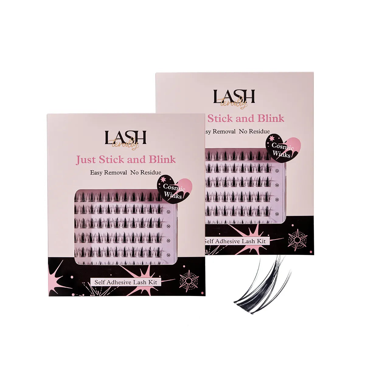 Cosmic Winks Effortless Manga Self-Adhesive Lash Kit 2-Piece Bundle