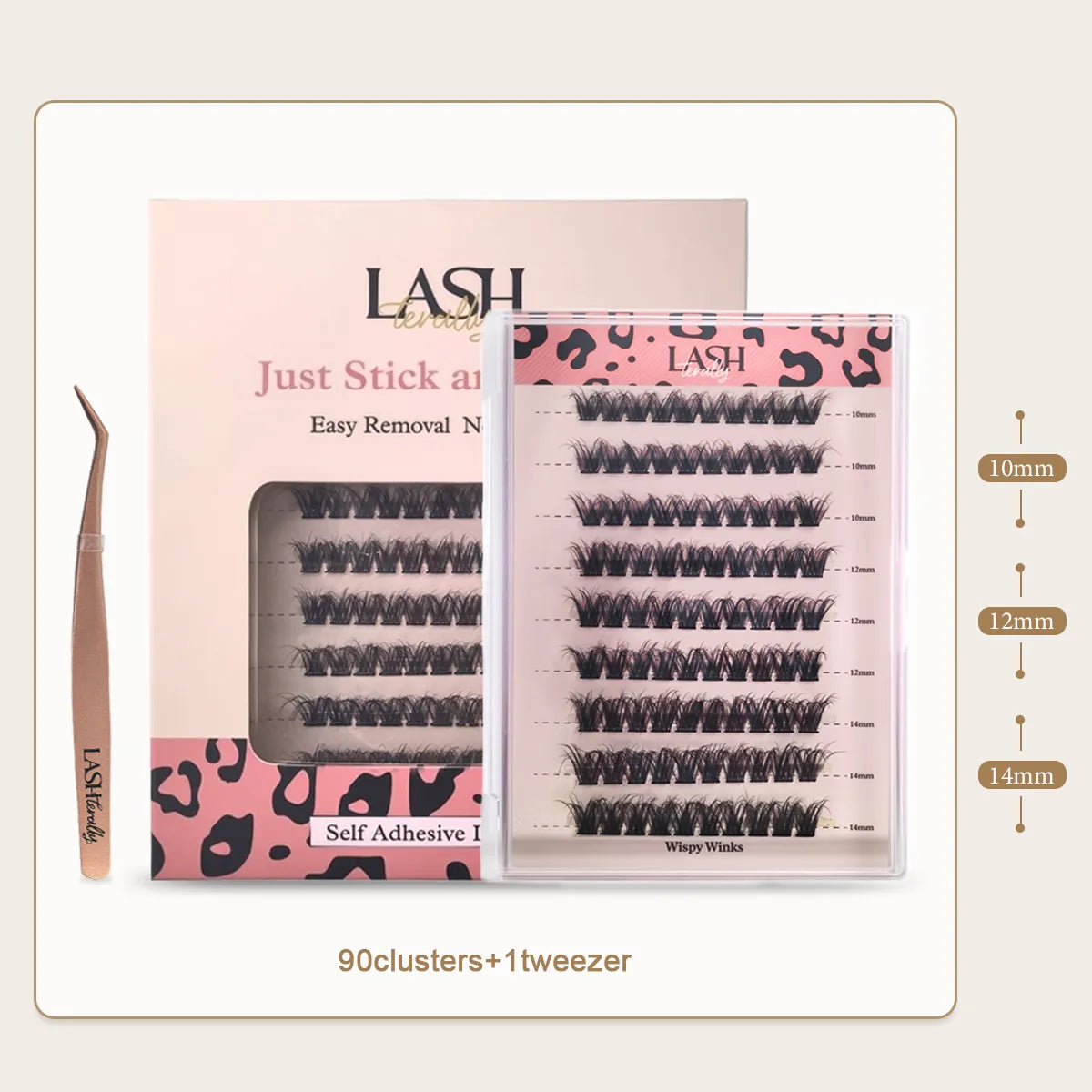 Wispy Winks Luxury 5D Self-Adhesive Lash Kit - Lashterally